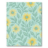 Sunny Yellow Sunflower Teal Area Rug