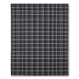 Bold Black White Plaid Area Rug