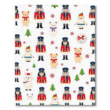 Whimsical Nutcracker Bear Christmas Pattern Rug