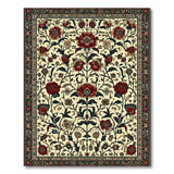 Red Peony Persian Area Rug