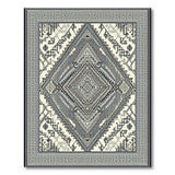 Heritage Tribal Heritage Tribal Geometric Black White Area Rug