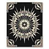 Ornate Gothic Starburst Area Rug