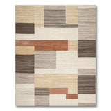 Modern Geometric Block Stripe Area Rug