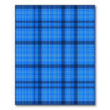Blue Plaid Geometric Area Rug