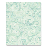 Teal Swirl Abstract No. 5 Area Rug