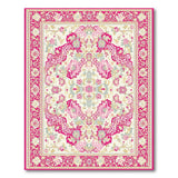 Vibrant Traditional Persian Vibrant Pink Floral Persian Area Rug