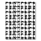 Bold Black White Geometric Modern No. 2 Area Rug