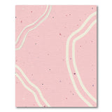 Pink Pink Wavy Lines Abstract Area Rug