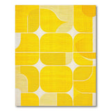 Bold Yellow Geometric Modern Area Rug