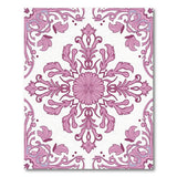 Floral Vintage Pink Vintage Pink Floral Damask Area Rug