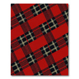 Geometric Modern Bold Red Tartan Plaid Area Rug