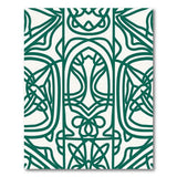 Intricate Green Celtic Knot Area Rug
