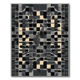 Modern Geometric Black White No. 3 Area Rug