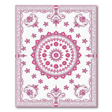 Floral Vintage Pink Floral Mandala Area Rug