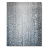 ODIKA Shimmery Silver Washable Area Rug, Modern Low Pile Non-Slip Metallic Textured Carpet