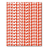 Red Tire Tread Zigzag Area Rug