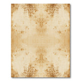 Distressed Leopard Print Beige Area Rug