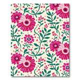 Vibrant Pink Gerbera Floral Area Rug