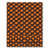 Orange Bold Orange Black Geometric Area Rug