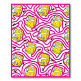 ODIKA Washable Abstract Pop Art Area Rug - Non-Slip Low Pile Cartoon Rug