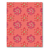 Vibrant Pink Floral Pattern Area Rug