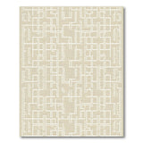 Beige Intricate Geometric Maze Area Rug