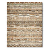 Heritage Tribal Brown Tan Geometric Woven Rug