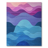 Cascading Wave Gradient Abstract Area Rug