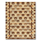 Adorable Teddy Bear Pattern Area Rug