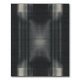 Black White Halftone Geometric Area Rug