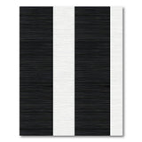 Black White Striped Geometric Modern Area Rug