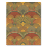 Multi-Color Geometric Fan Area Rug