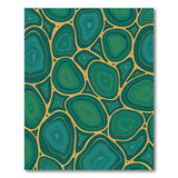 Malachite Agate Green Abstract Area Rug