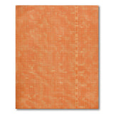 Orange Mosaic Tile Grid Area Rug