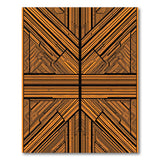 Orange Bold Orange Geometric Modern Area Rug