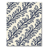 Navy Vine Leaf Area Rug