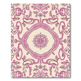 Pink Pink Floral Medallion Vintage Rug