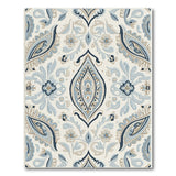 Ivory Blue Paisley Persian Area Rug