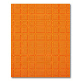 Vibrant Orange Geometric Woven Area Rug