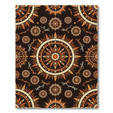 Orange Heritage Tribal Mandala Area Rug