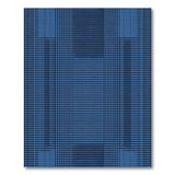 Navy Blue Plaid Geometric Area Rug