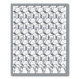 Geometric Elephant Grey Area Rug