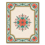 Multi-color and Patterns Ornate Red Floral Medallion Area Rug