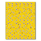 Yellow Sunny Yellow Daisy Scatter Area Rug