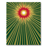 Radiant Starburst Green Area Rug