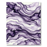 Purple Fluid Purple Waves Abstract Area Rug