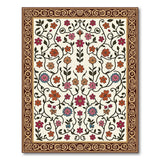 Vibrant Multi-Color Floral Vine Area Rug