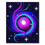 Cosmic Vortex Spiral Area Rug