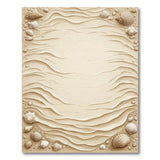 Sandy Beach Seashell Washable Area Rug