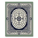 Traditional Persian Ornate Navy Persian Medallion Area Rug